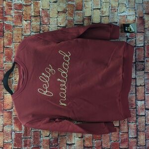 Art Class youth large girls L Feliz Navidad Christmas sweatshirt NWT